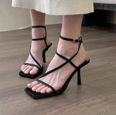 Stay Strappy Kitten Heels Ins Street